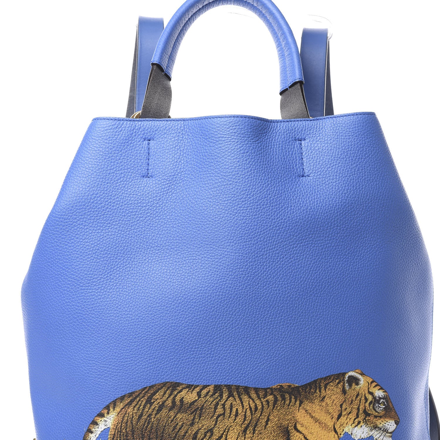 Gucci Calfskin Tiger Print Backpack Multicolor 7 of 13