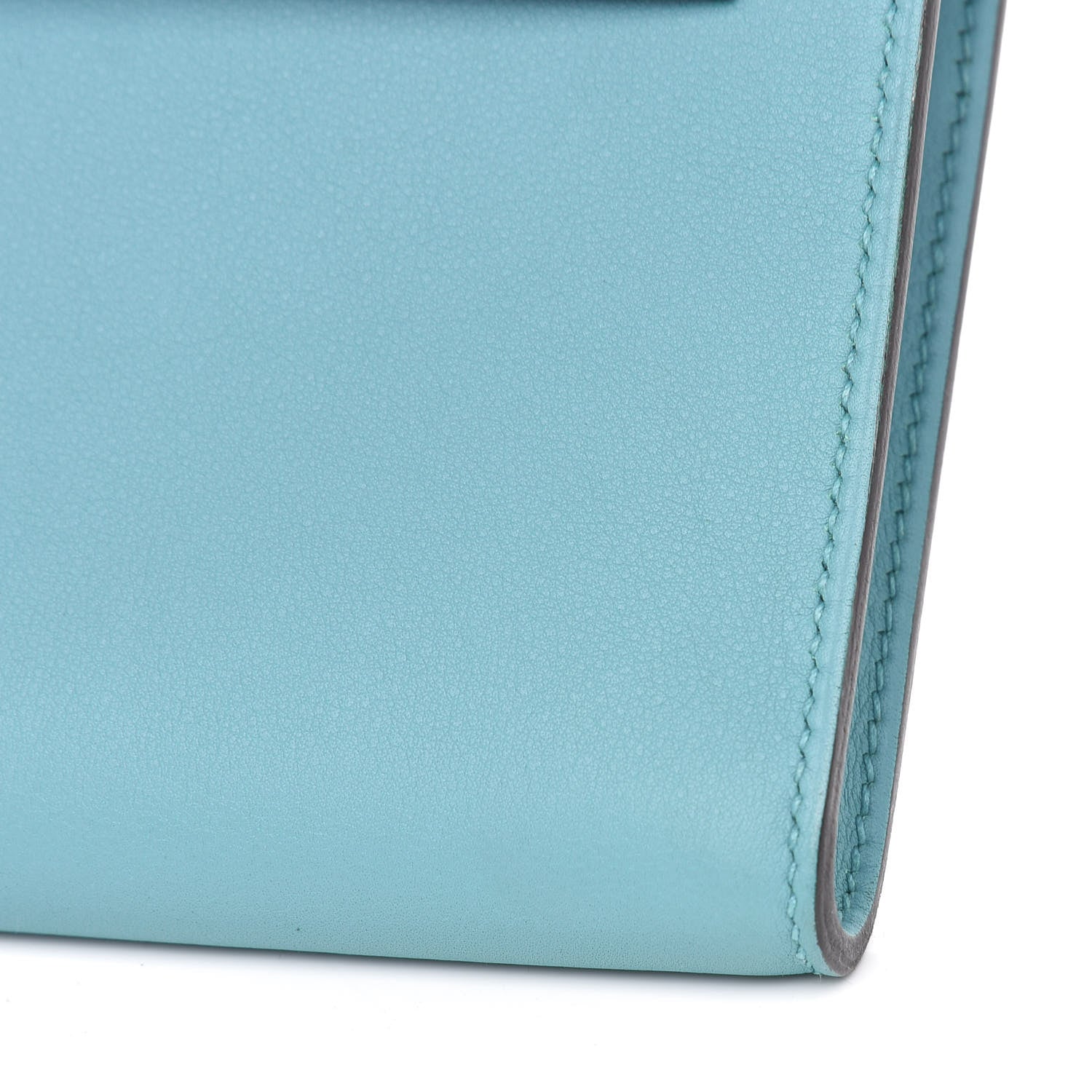 Hermes Swift Kelly Cut Clutch Pochette Bleu Saint Cyr 9 of 9
