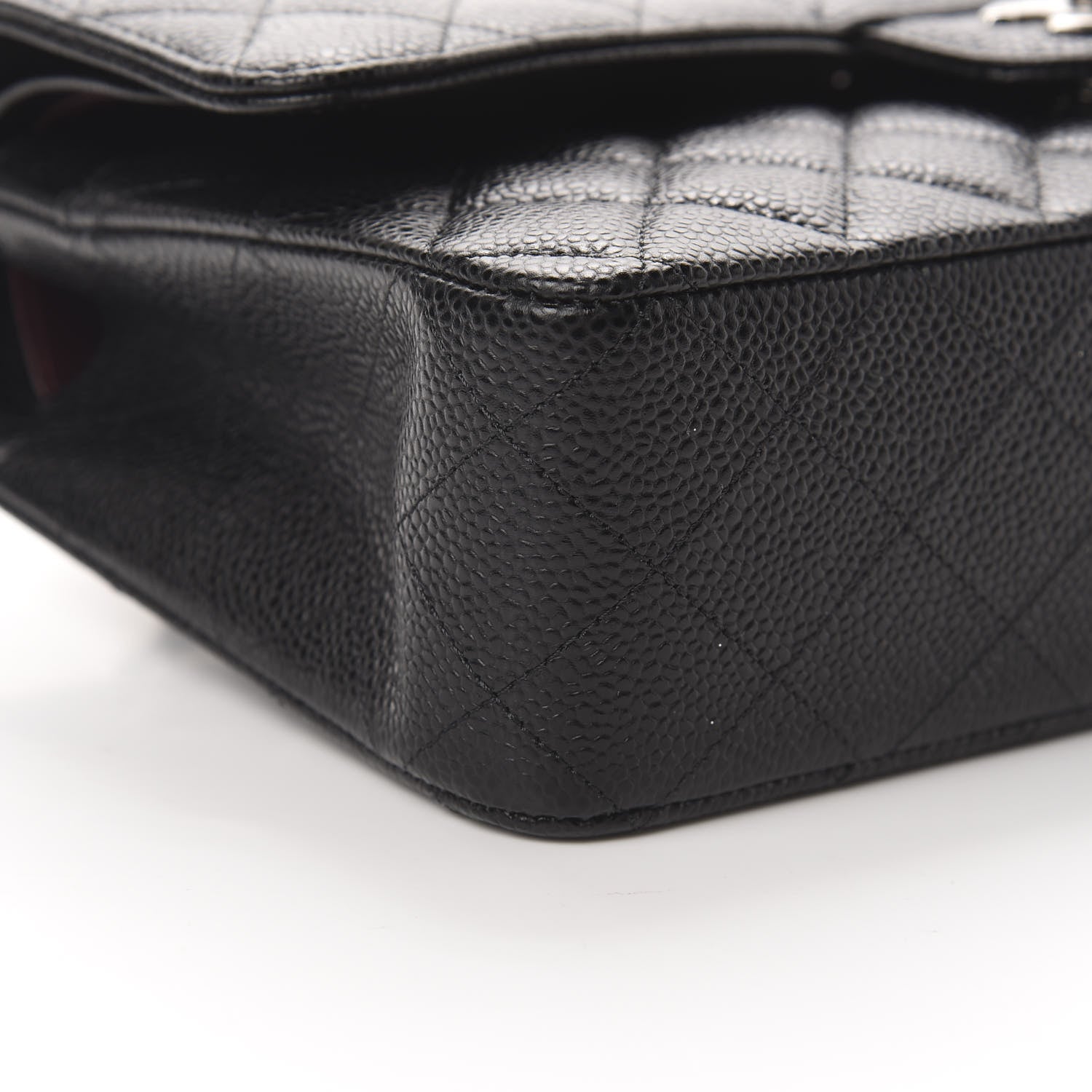 Chanel Caviar Quilted Medium Double Flap Black 9 of 11