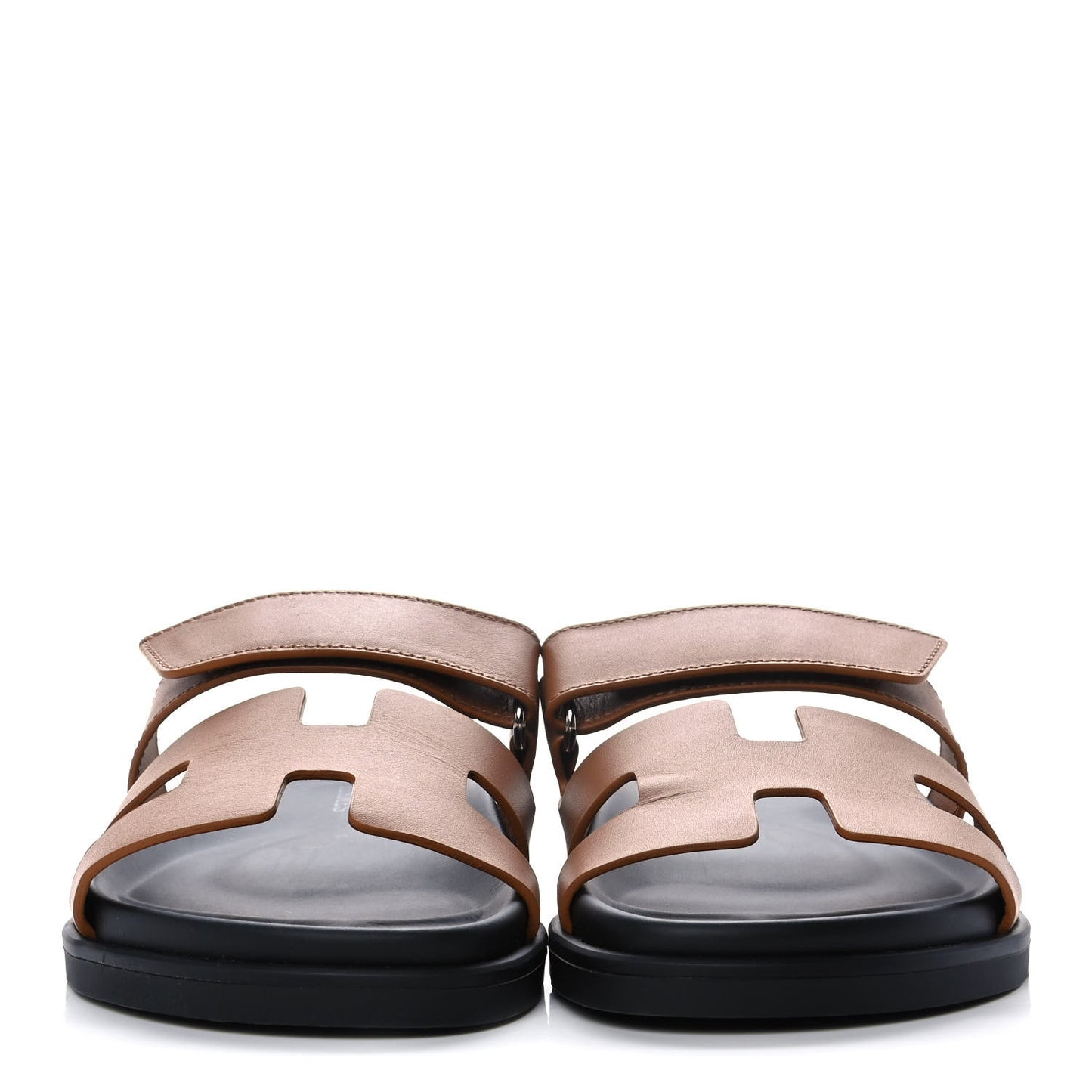 Calfskin Womens Chypre Sandals 37.5 Gold