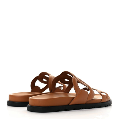 Hermes Nappa Extra Sandals 38 Naturel 3 of 10