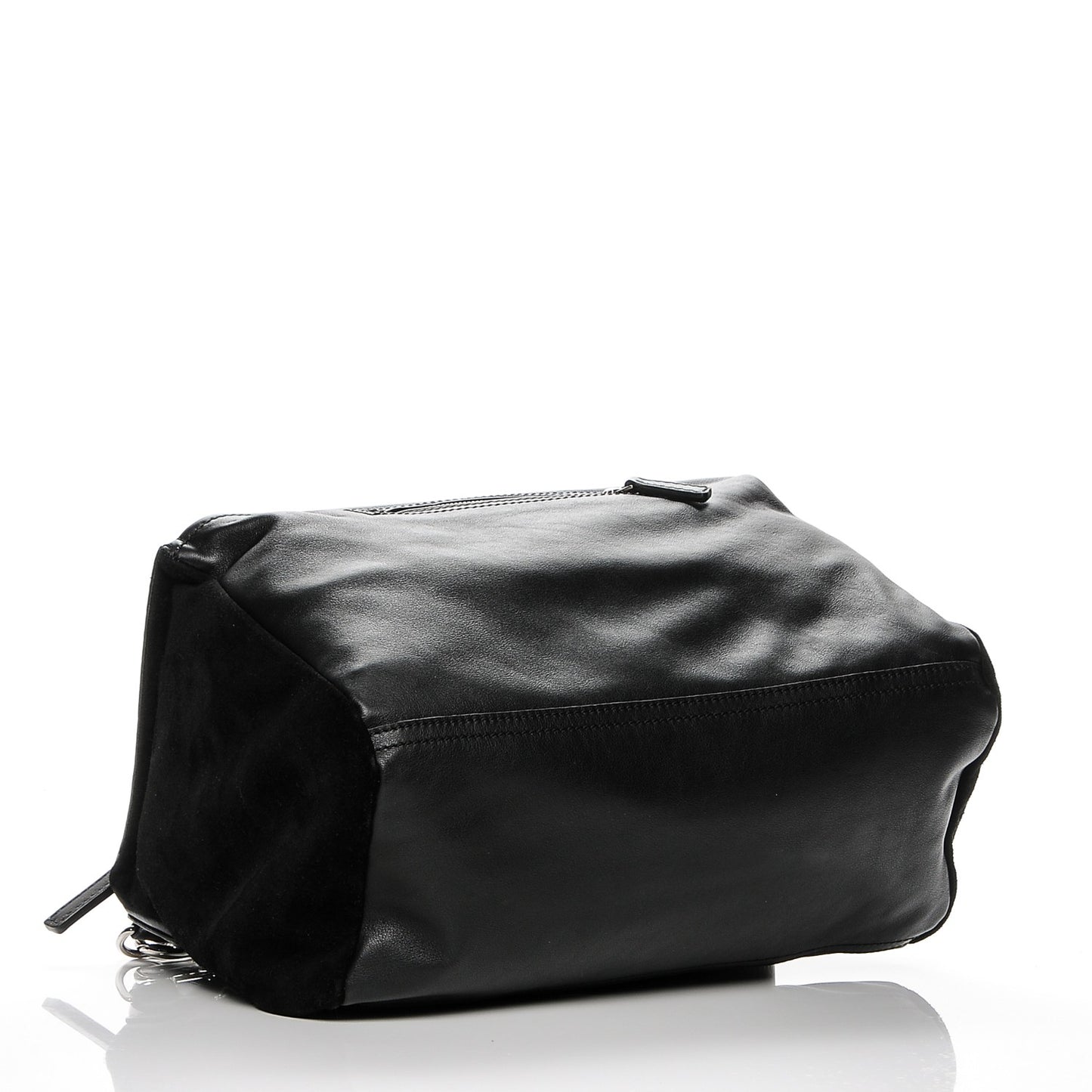 Smooth Calfskin Crocodile Embossed Medium Pandora Black