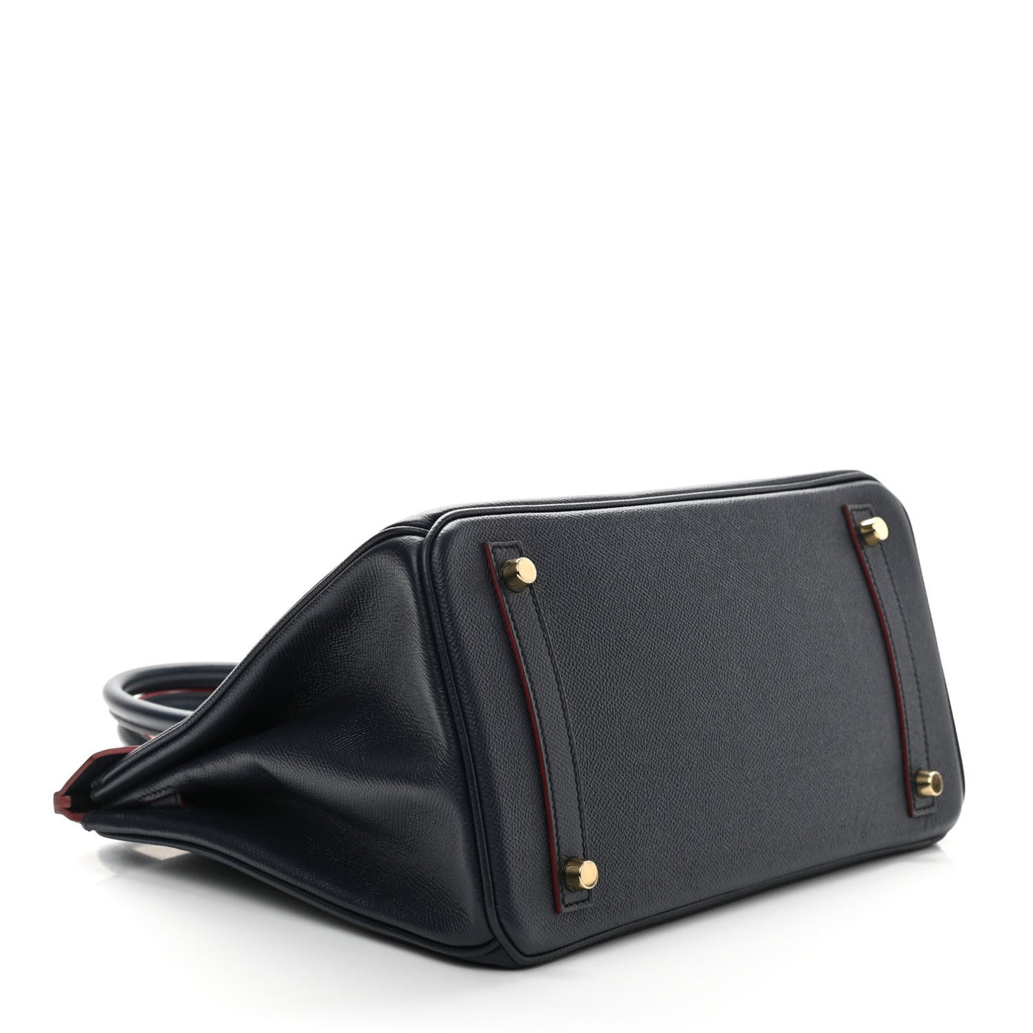 Epsom Contour Birkin 30 Bleu Indigo Rouge H
