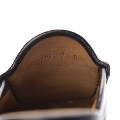 Gucci Goatskin Mens Horsebit Slippers 7 Black 8 of 9