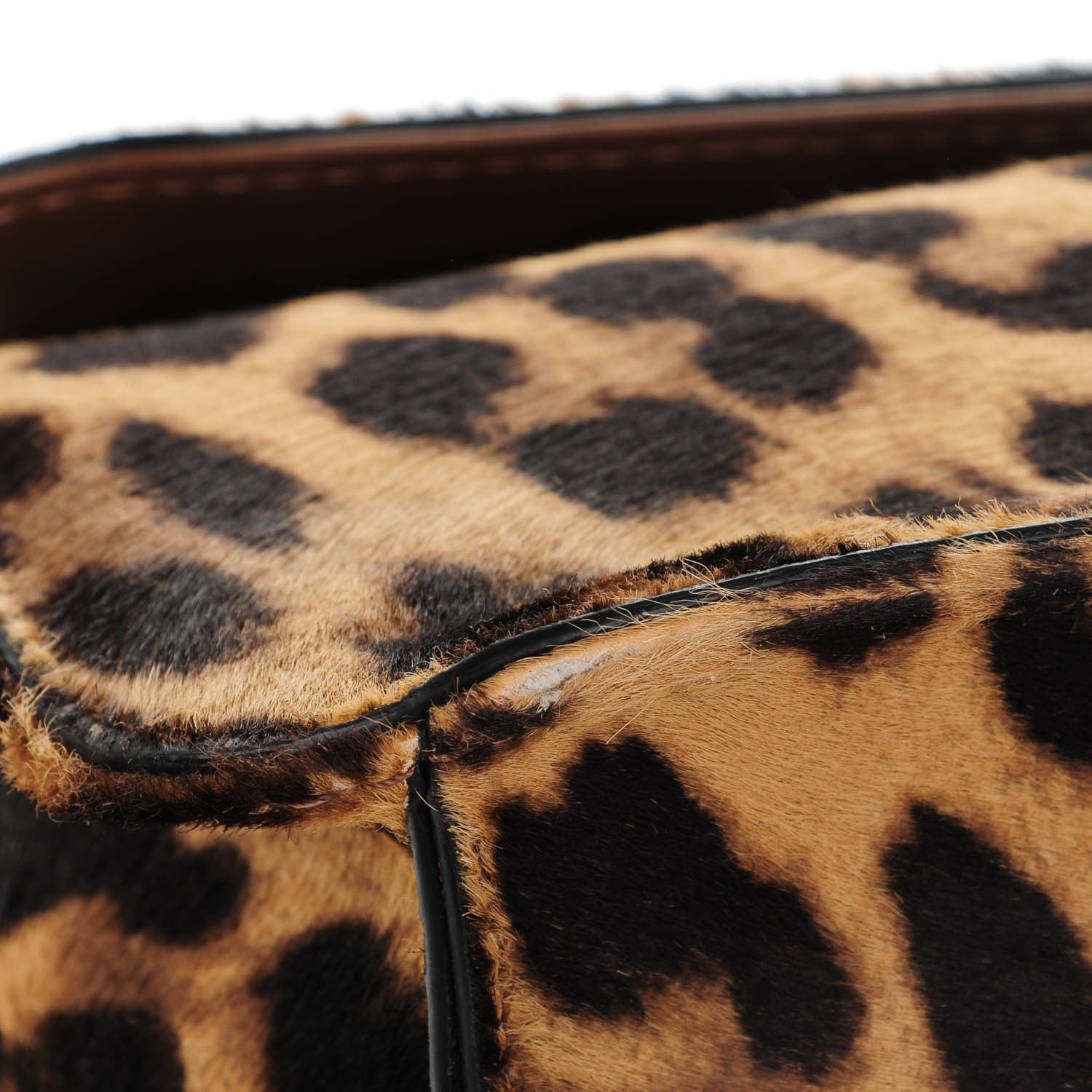 Valentino Garavani Calf Hair Leopard Print Large Glam Lock Rockstud Flap 9 of 9