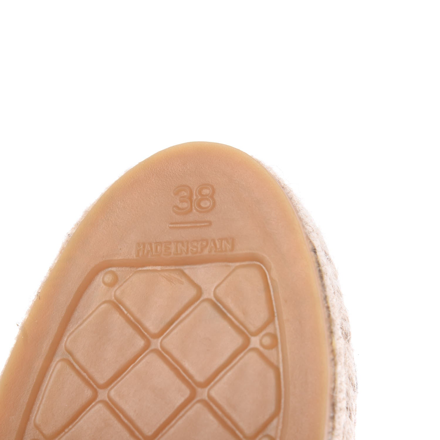 Chanel Lambskin CC Espadrilles 38 Beige Black 10 of 12