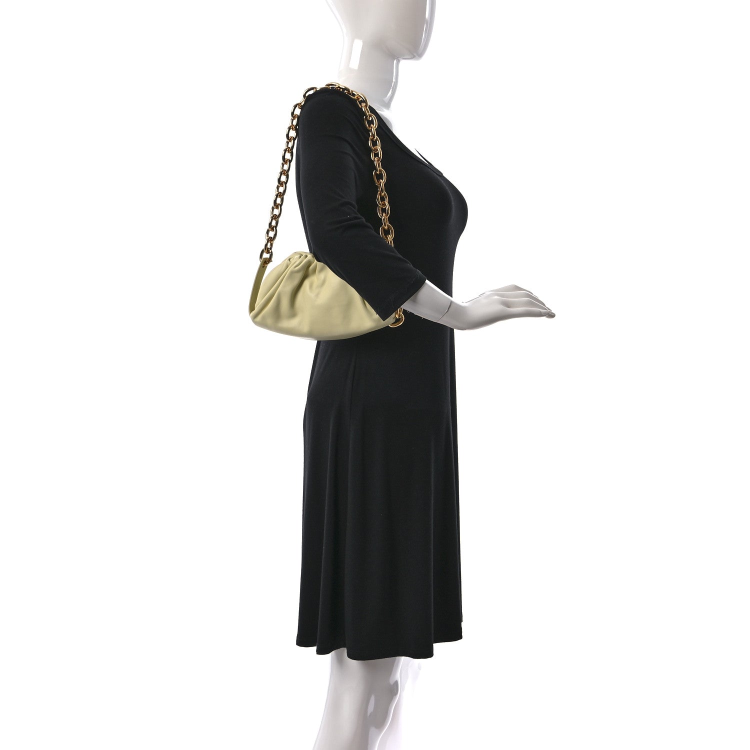 Bottega Veneta Nappa The Belt Chain Pouch Ice Cream 2 of 9
