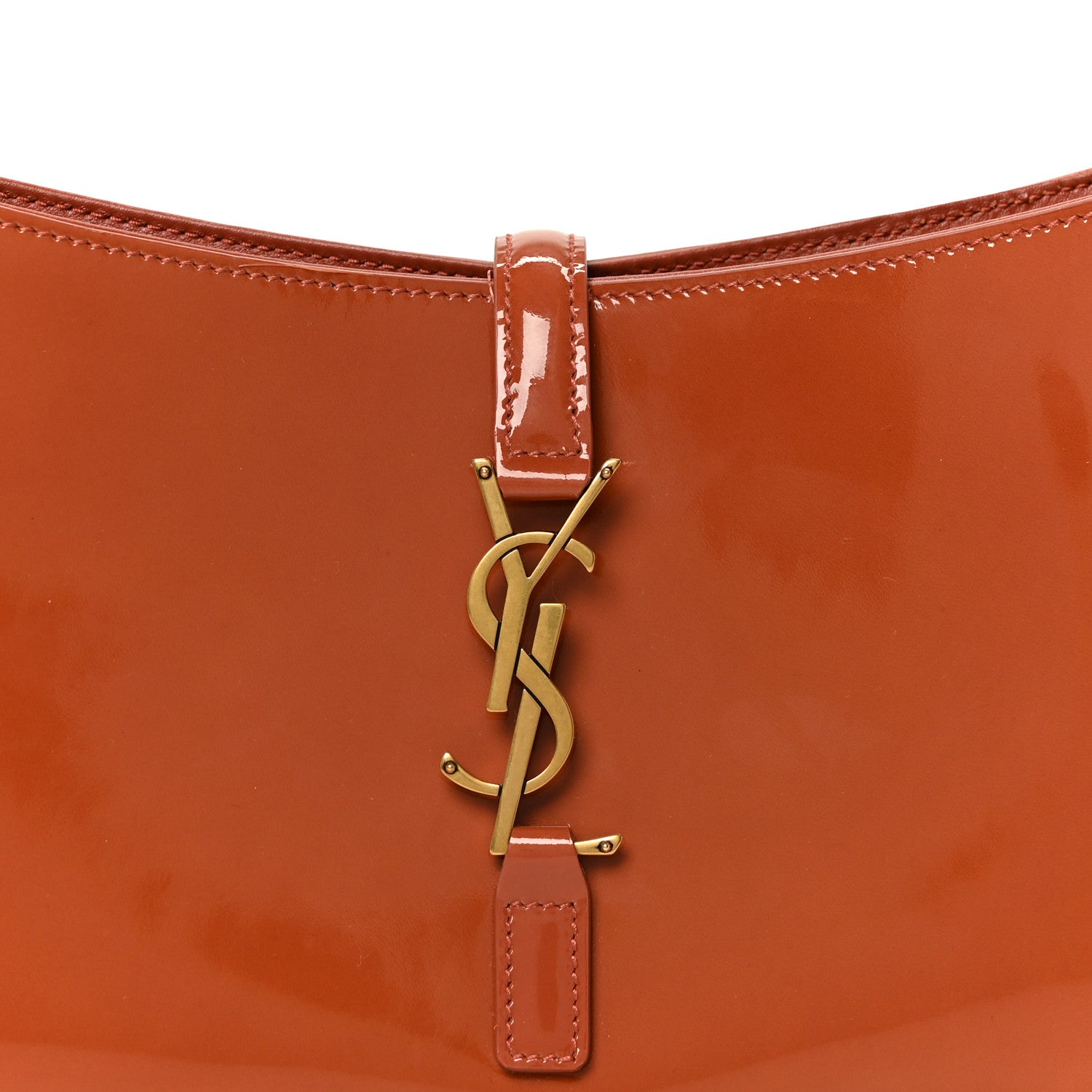 Saint Laurent Patent Le 5 A 7 Hobo Mild Rose 8 of 10