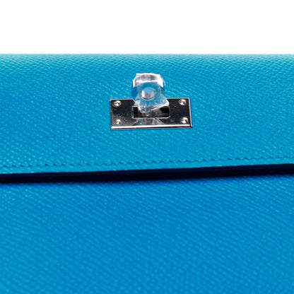 Hermes Epsom Verso Kelly Wallet To Go Bleu Frida Rouge H 10 of 10