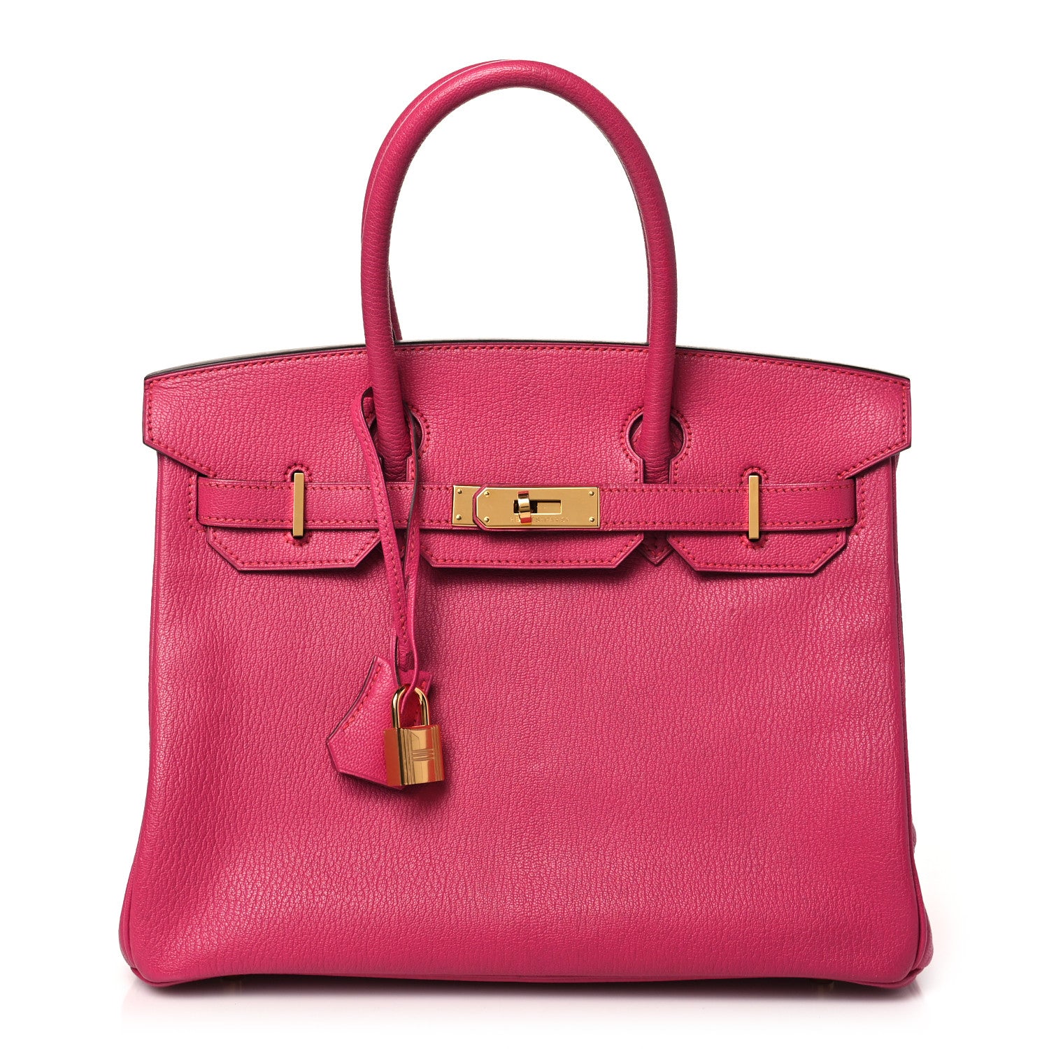 Hermes Chevre Mysore Birkin 30 Rose Shocking 1 of 16