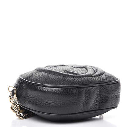 Gucci Pebbled Calfskin Mini Soho Chain Bag Black 4 of 7
