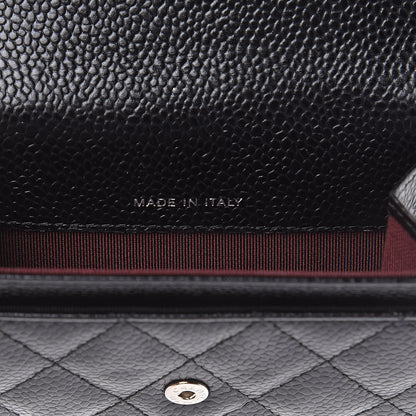 Chanel Caviar Quilted Flap Card Holder Black 7 of 10
