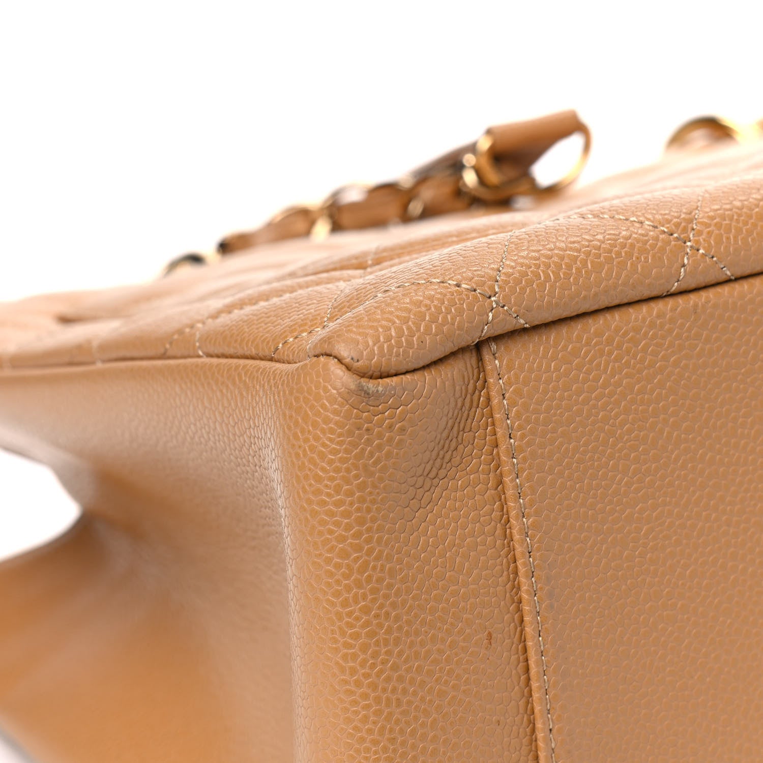 Chanel Caviar Quilted Grand Shopping Tote GST Beige 9 of 12
