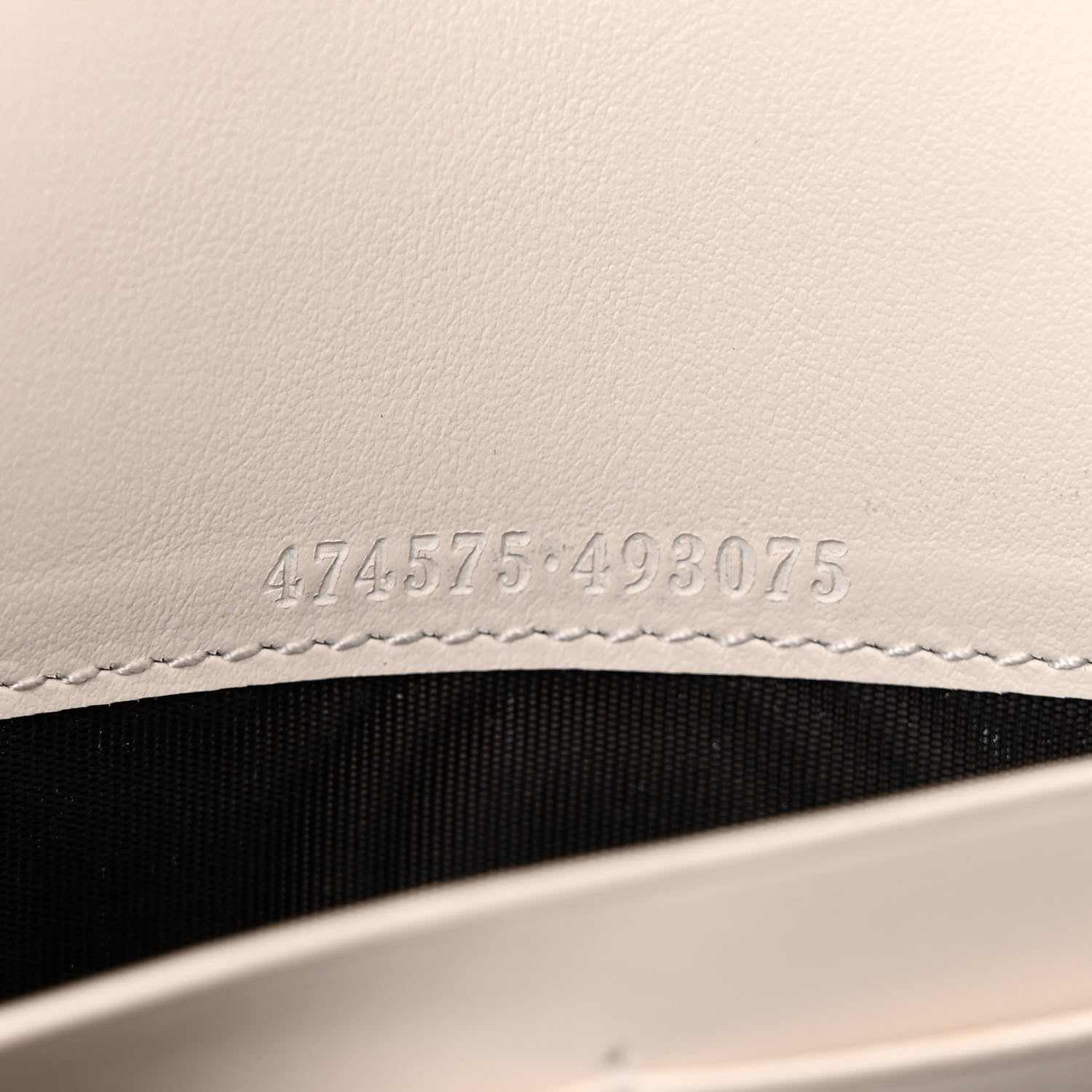 Gucci Calfskin Matelasse GG Marmont Chain Wallet Mystic White 8 of 15