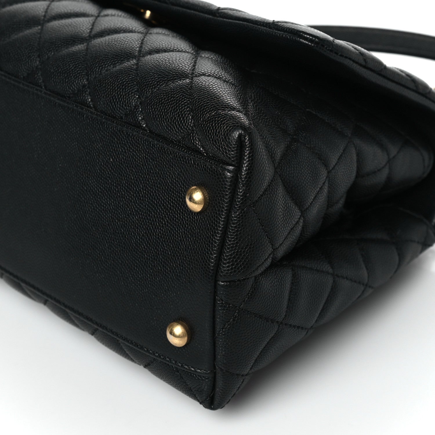 Chanel Caviar Quilted Small Coco Handle Flap Black 10 of 10