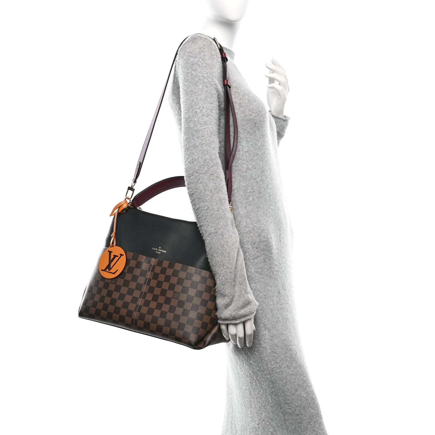 Louis Vuitton Damier Ebene Calfskin Maida Black 2 of 9