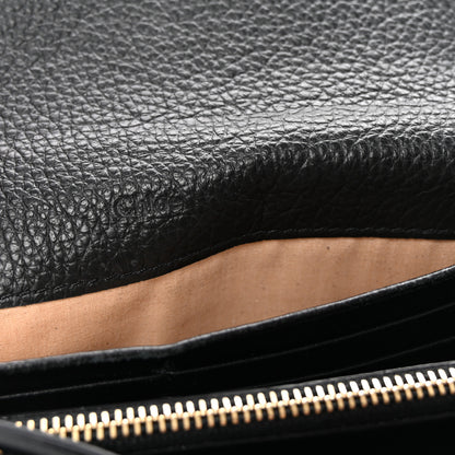 Chloe Calfskin Marcie Continental Flap Wallet Black 6 of 7