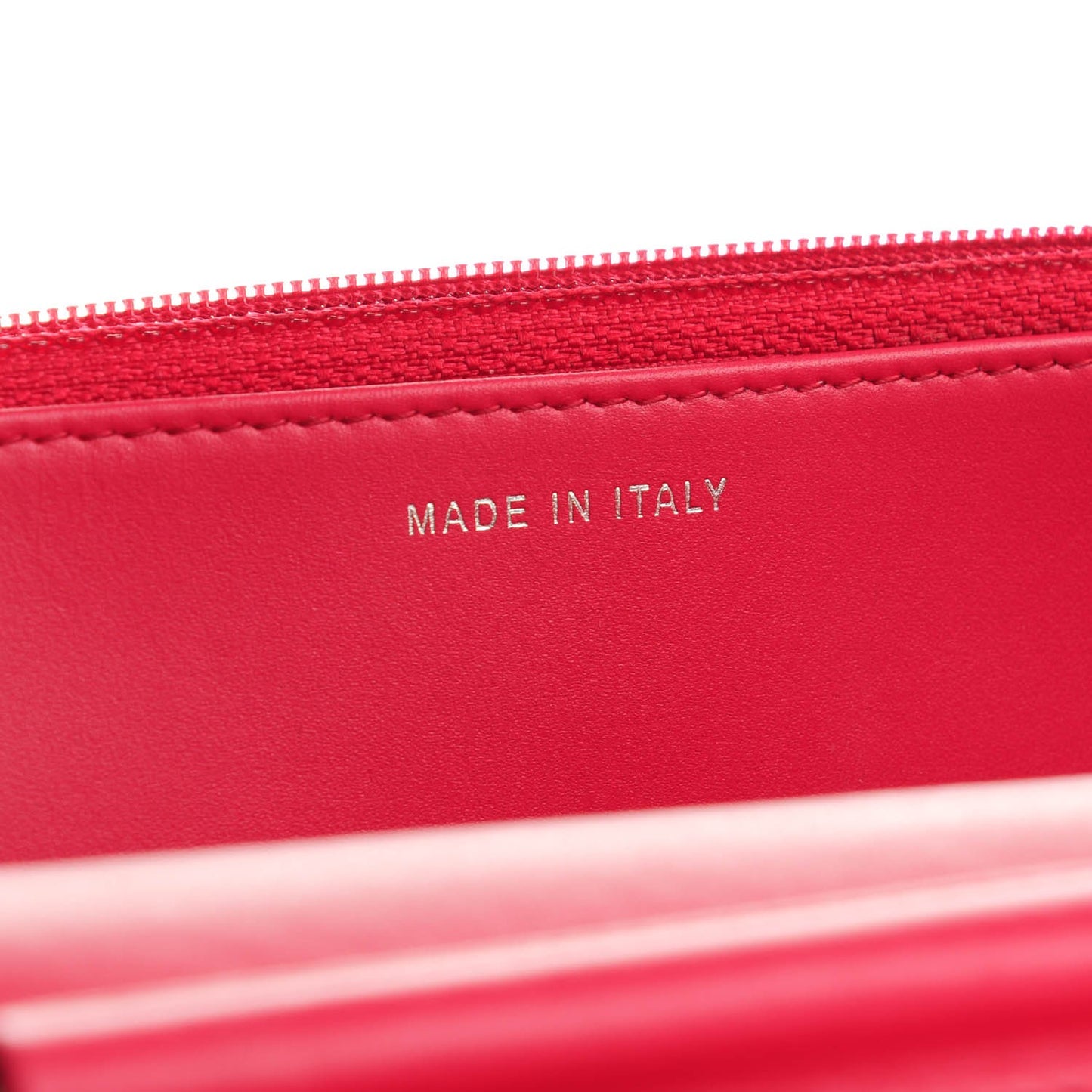 Patent Calfskin Quilted Boy Wallet On Chain WOC Pink