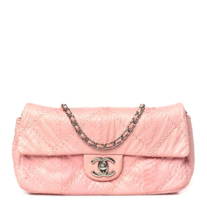 Chanel Snakeskin Ultimate Stitch Flap Pink 1 of 9