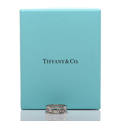 Tiffany 18K White Gold Atlas Open Ring 54 7 5 of 5