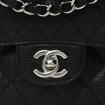 Chanel Caviar Quilted Medium Double Flap Black 8 of 11