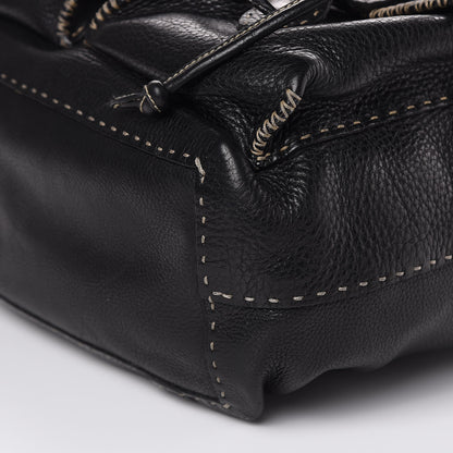 Fendi Calfskin Romano Selleria Backpack Black 10 of 15
