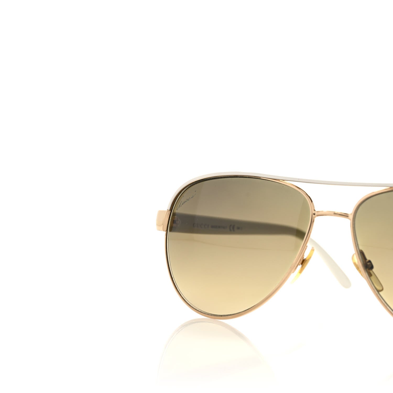 Gucci Aviator Sunglasses GG 4239/S White Gold 5 of 8