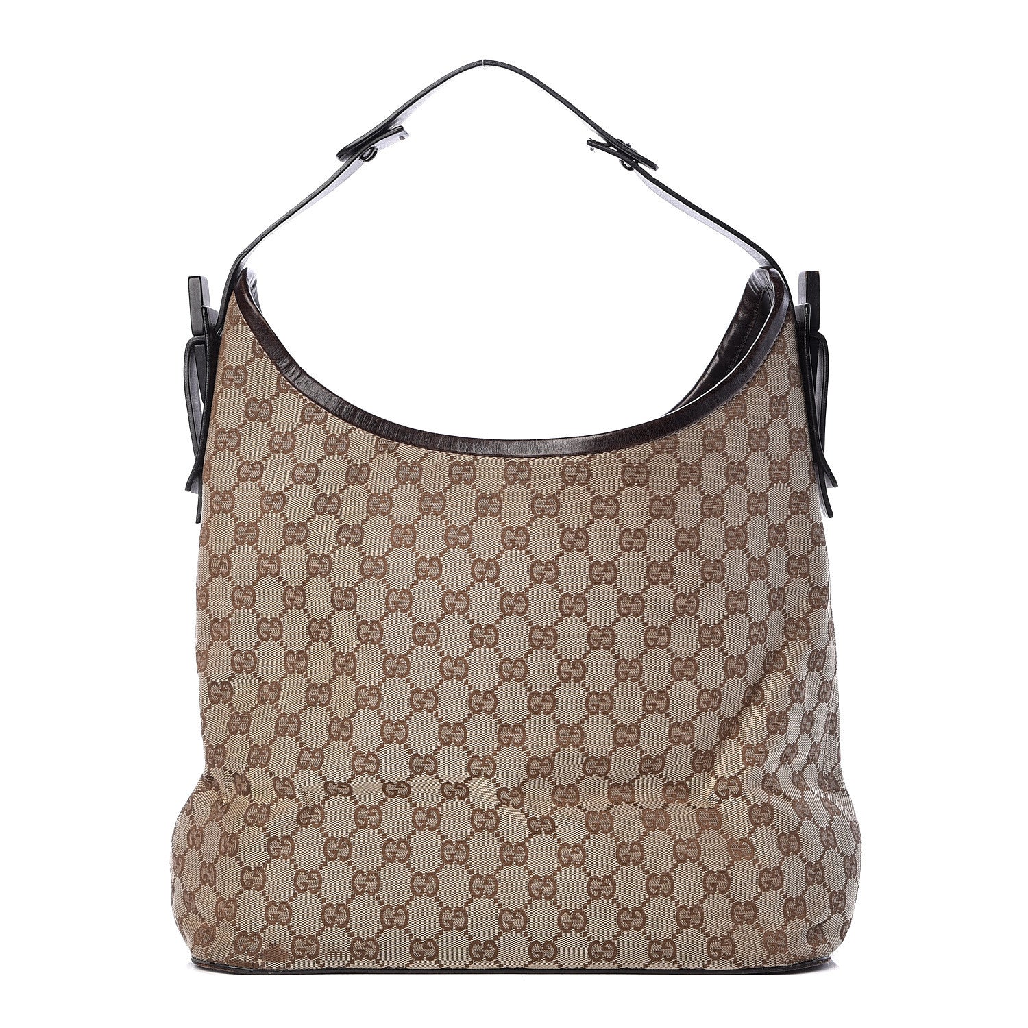 Gucci Monogram Hobo Dark Brown 1 of 19