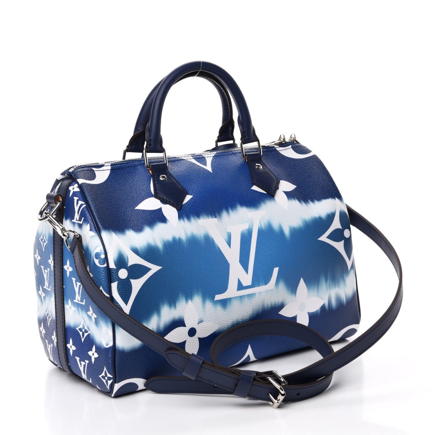 Louis Vuitton Monogram Escale Speedy Bandouliere 30 Blue 3 of 11