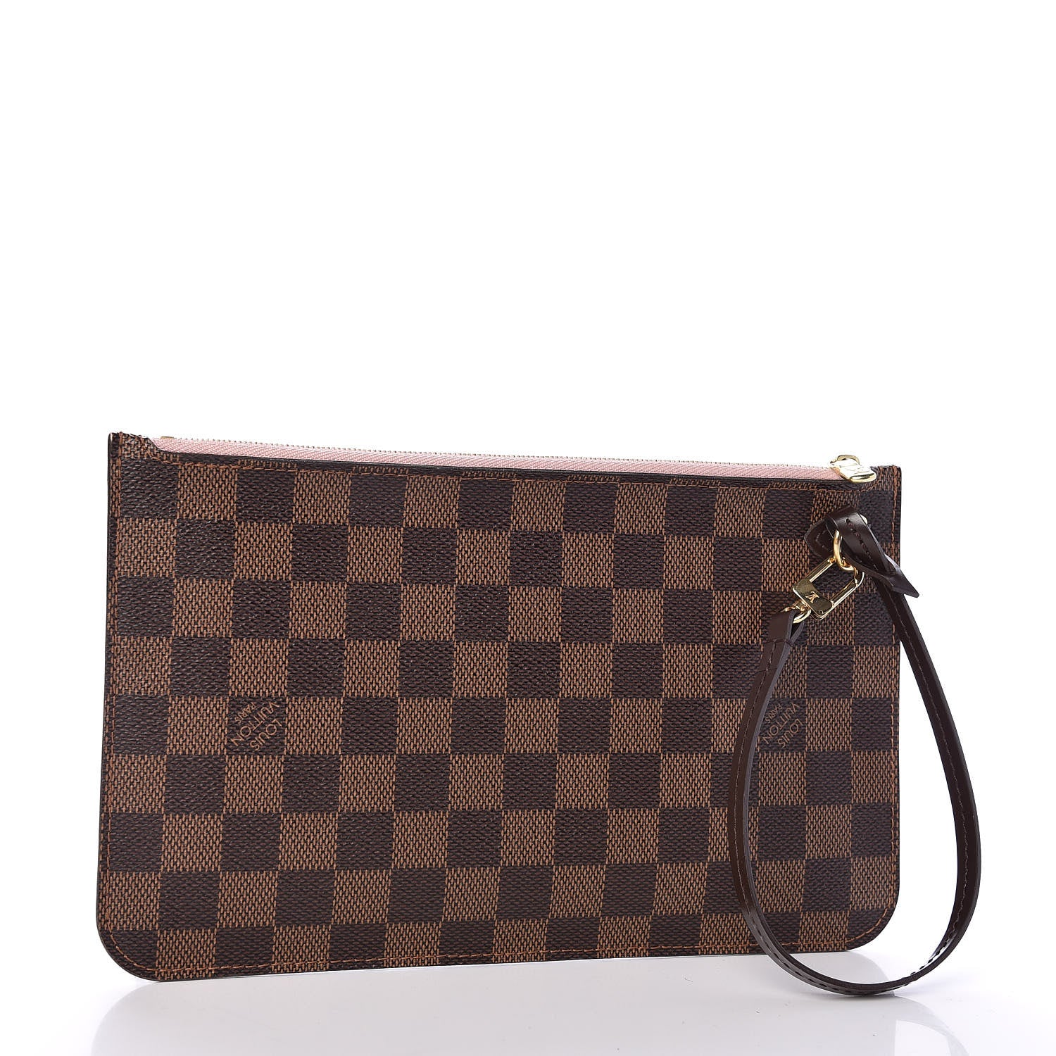 Louis Vuitton Damier Ebene Neverfull MM GM Pochette Rose Ballerine 3 of 7