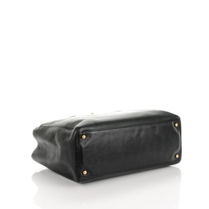 Chanel Calfskin Cerf Executive Shopper Tote Black 4 of 7