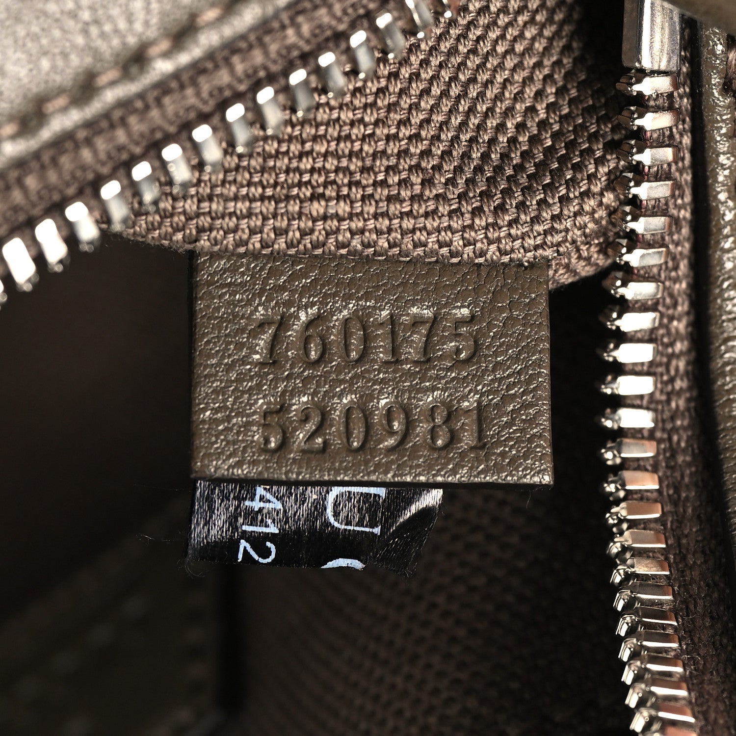 Gucci Sakai Be Green Calfskin Diagonal Stitched Mini Blondie Shoulder Bag Craclet Brown 7 of 11