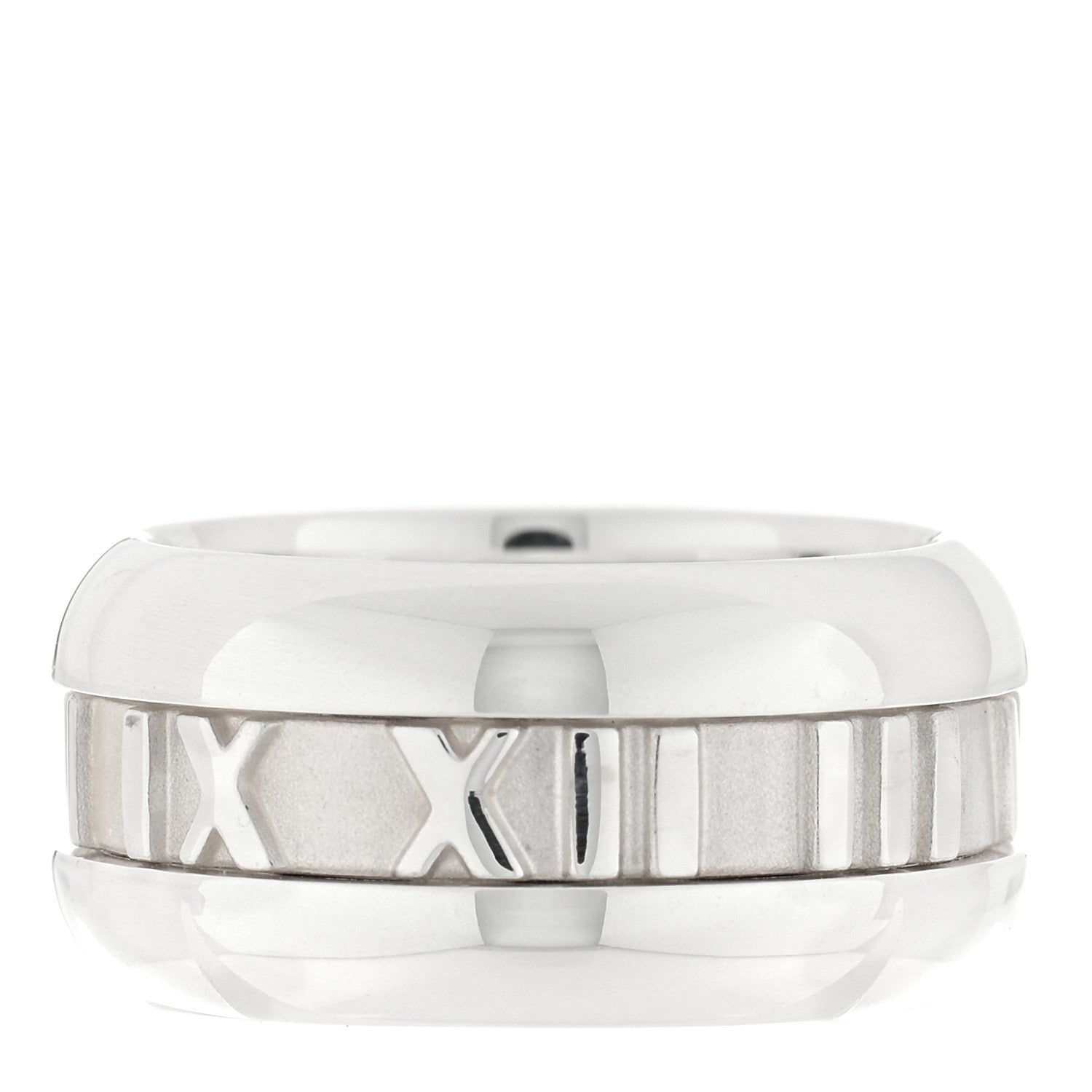 Tiffany Sterling Silver Atlas Band Ring 49 4.75 3 of 4