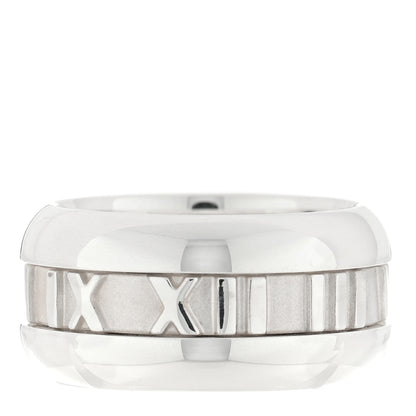 Tiffany Sterling Silver Atlas Band Ring 49 4.75 3 of 4