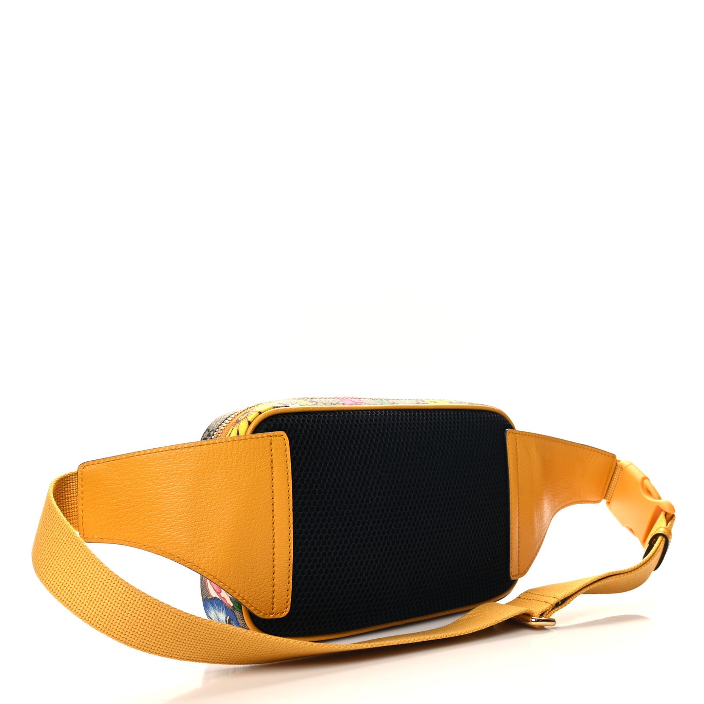 GG Supreme Monogram Flora Medium Ophidia Belt Bag Beige Multicolor Crop