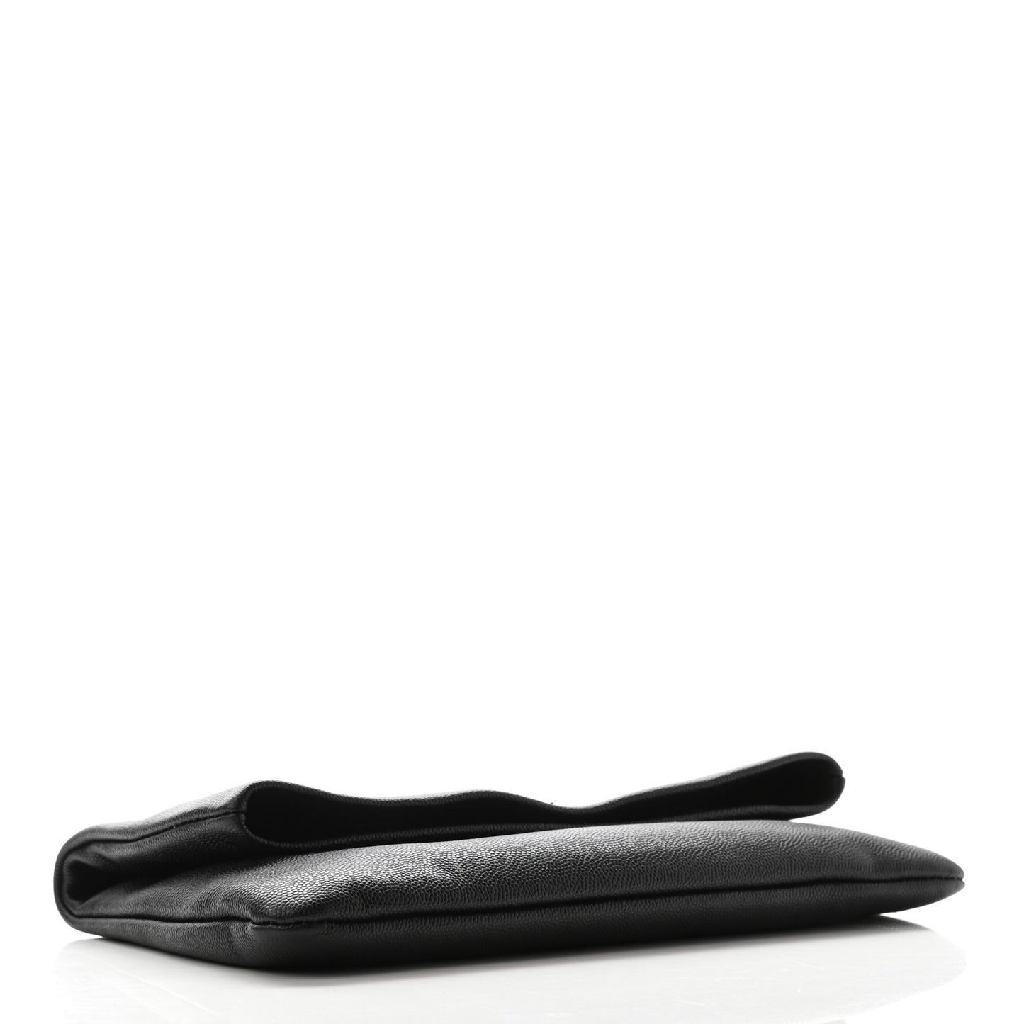 Grain De Poudre West Hollywood Monogram Fold Over Clutch Black