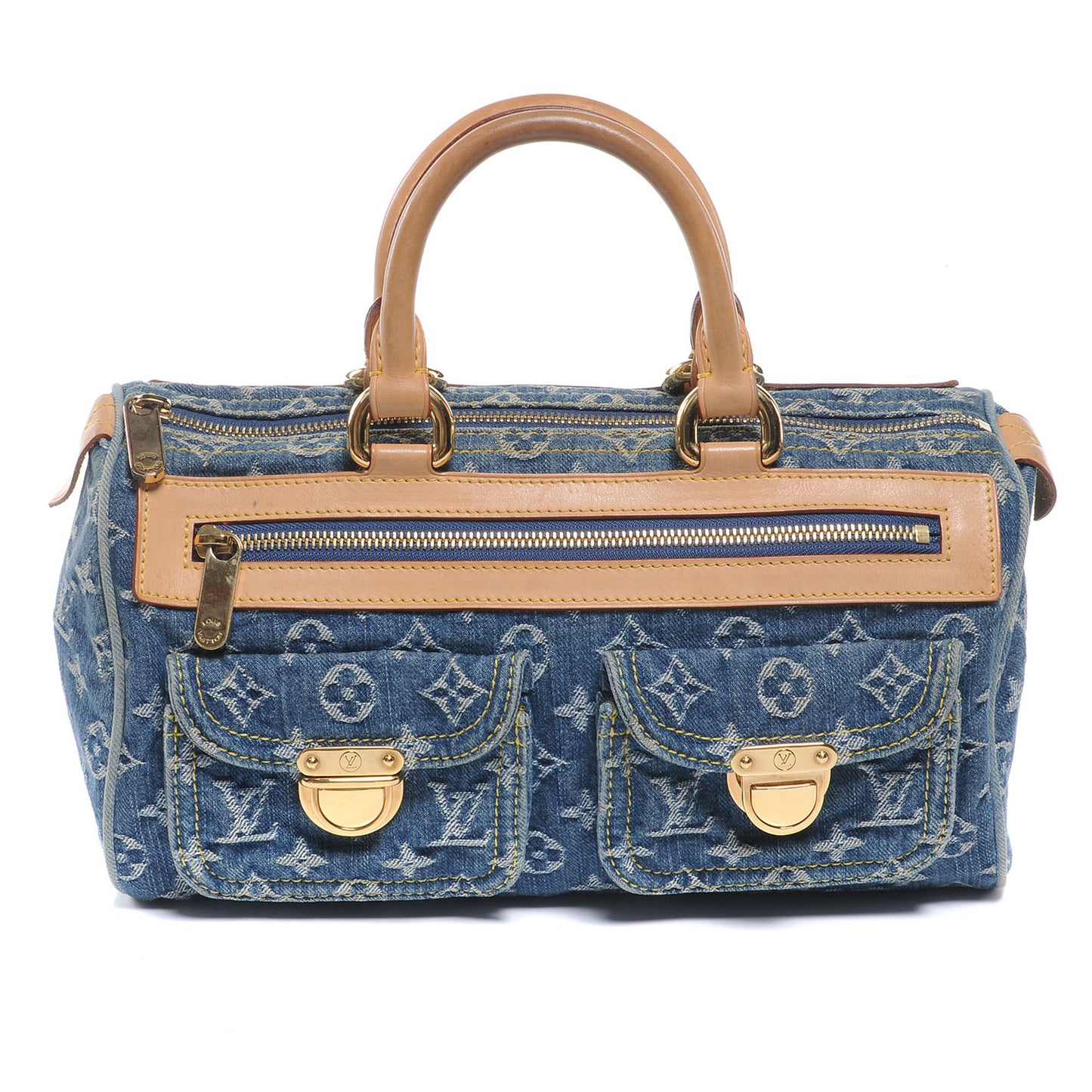 Monogram Denim Neo Speedy Blue