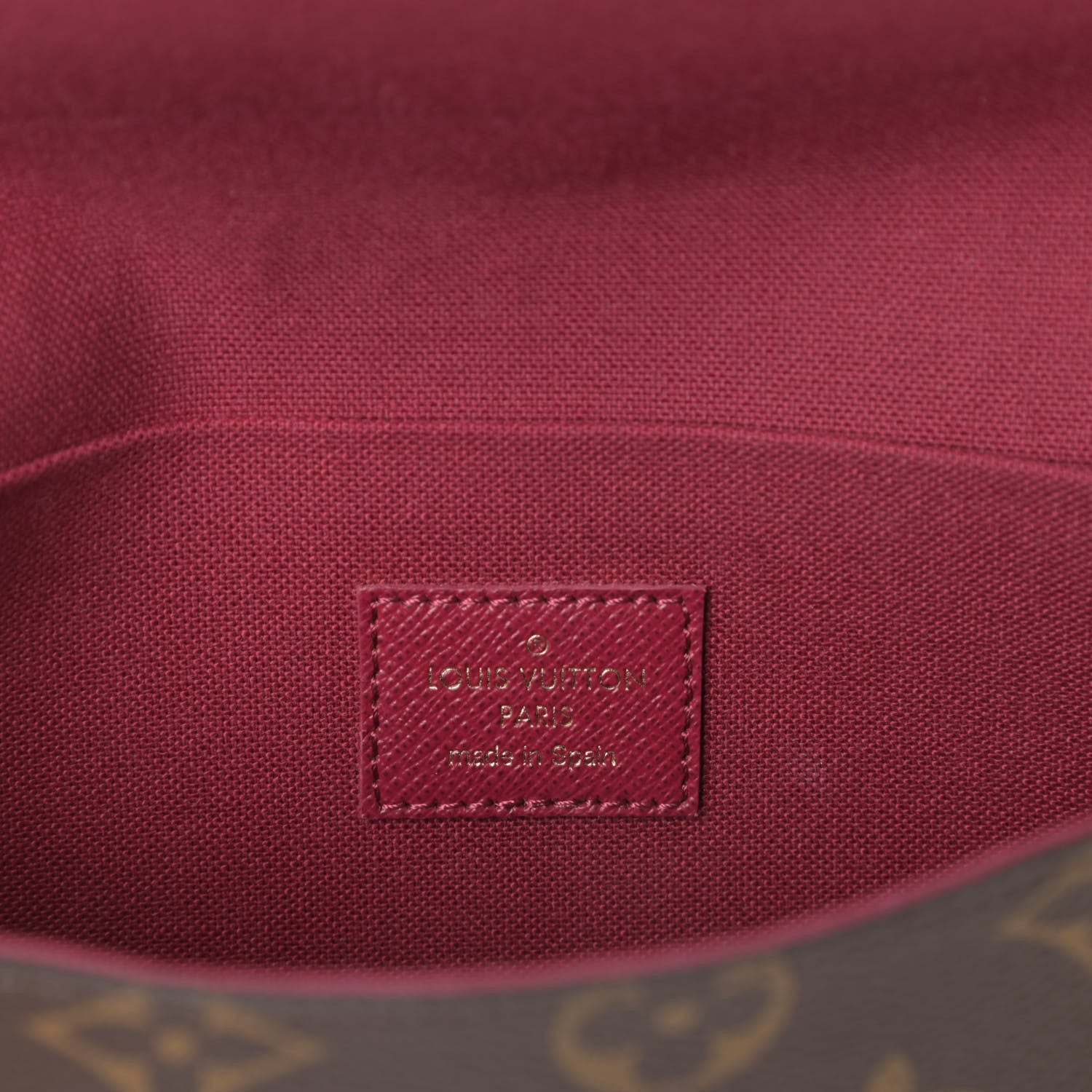 Louis Vuitton Monogram Pochette Felicie Chain Wallet Fuchsia 7 of 10