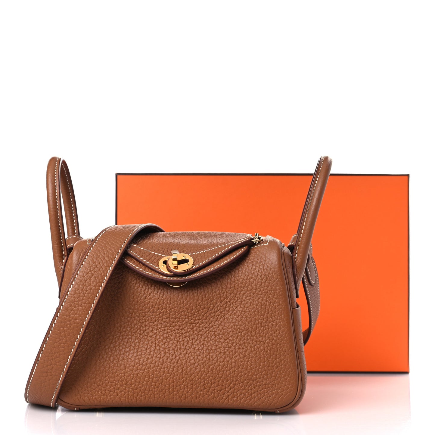 Taurillon Clemence Mini Lindy 20 Gold