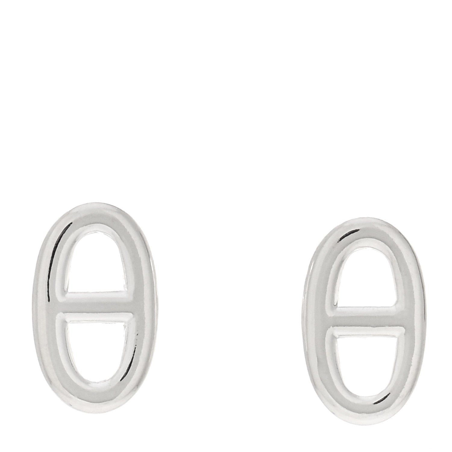 Hermes Sterling Silver TPM Farandole Earrings 1 of 5