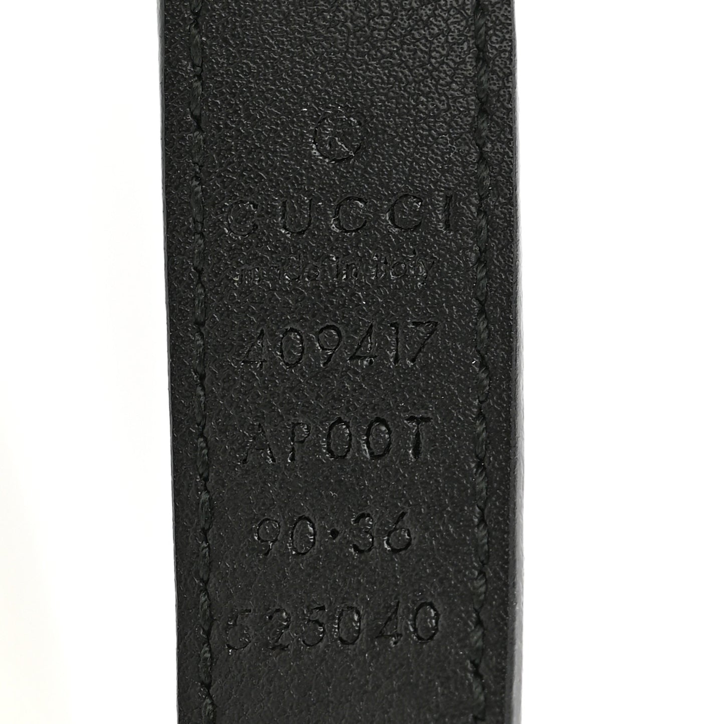 Calfskin Double G 20mm Belt 90 36 Black
