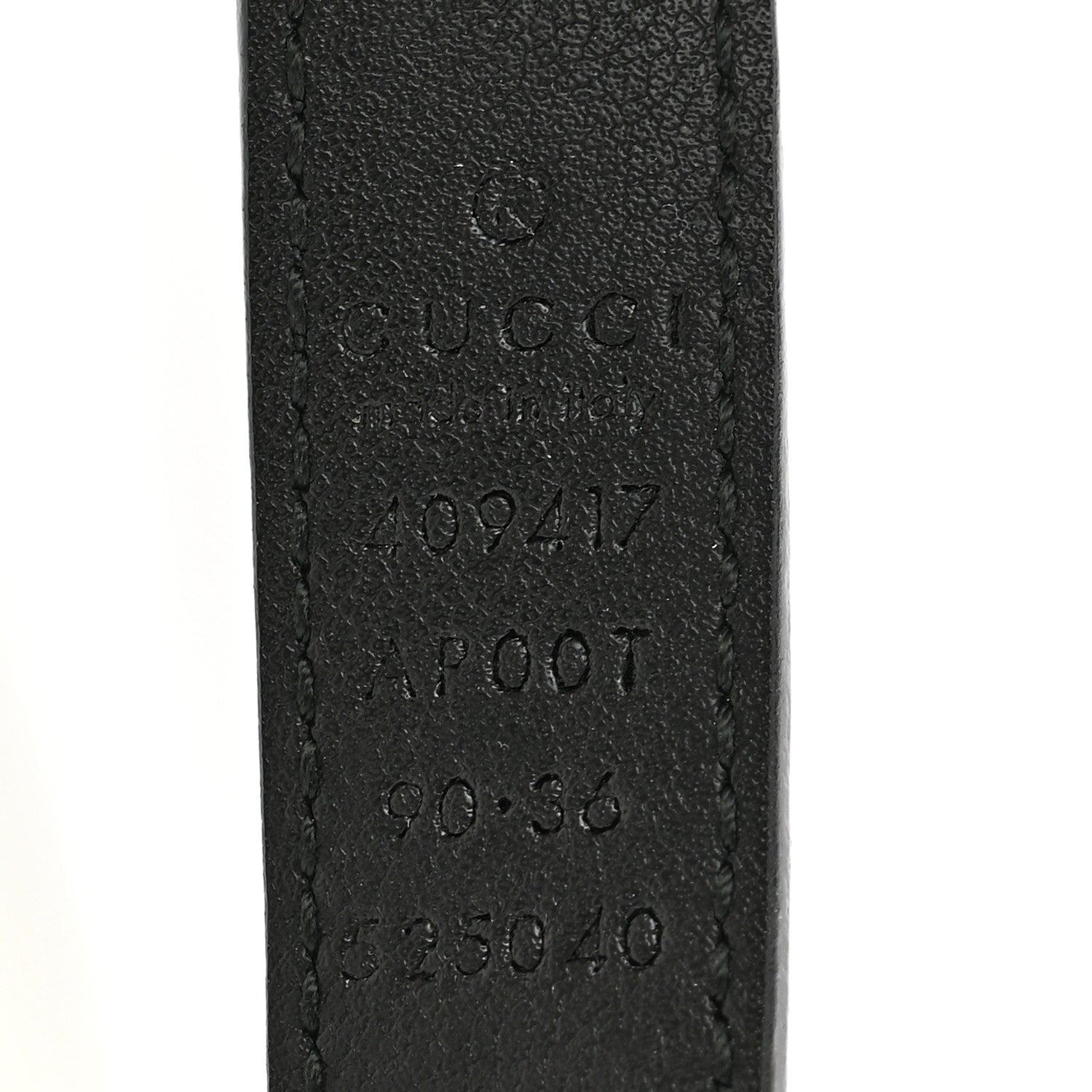 Gucci Calfskin Double G 20mm Belt 90 36 Black 5 of 6