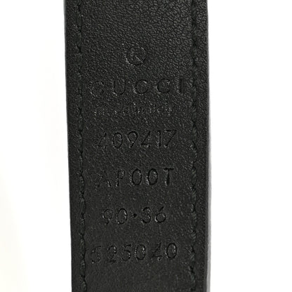 Gucci Calfskin Double G 20mm Belt 90 36 Black 5 of 6