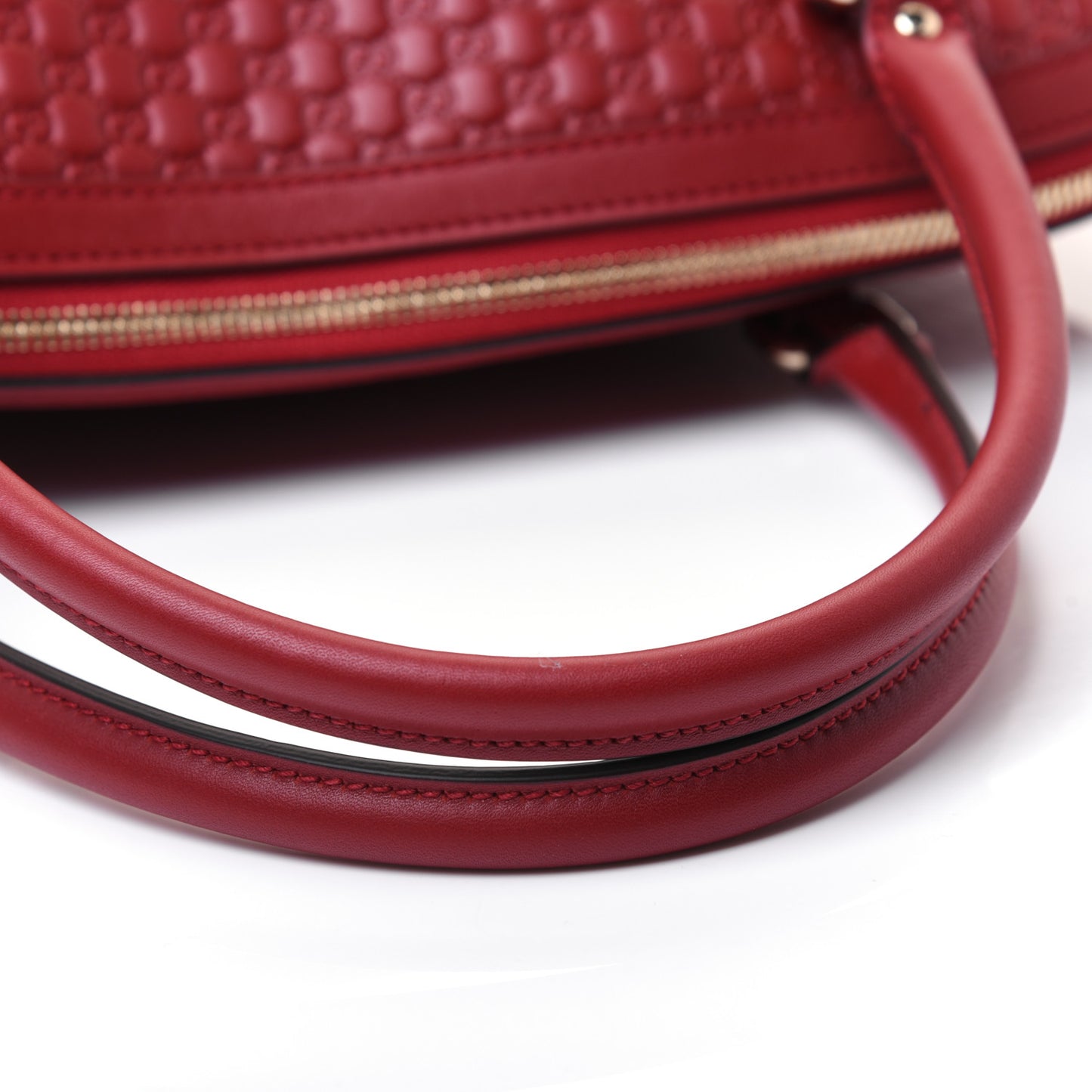 Soft Microguccissima Dome Satchel Red
