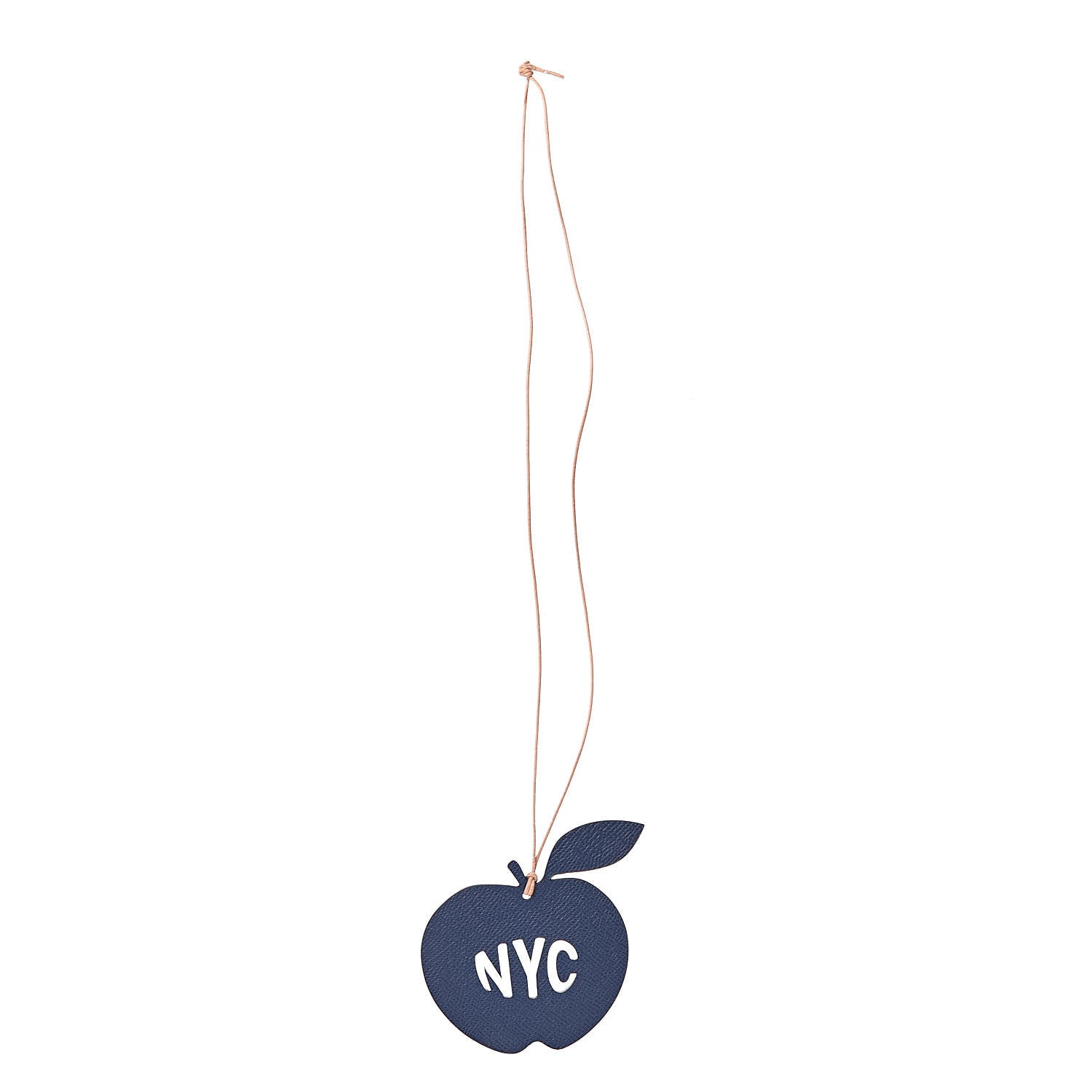 Hermes Epsom Apple NYC Bag Charm Magnolia Bleu de Malte 1 of 3
