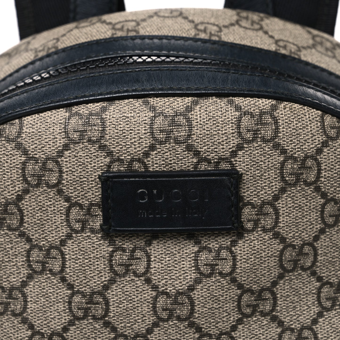 GG Supreme Monogram Small Eden Day Backpack Black