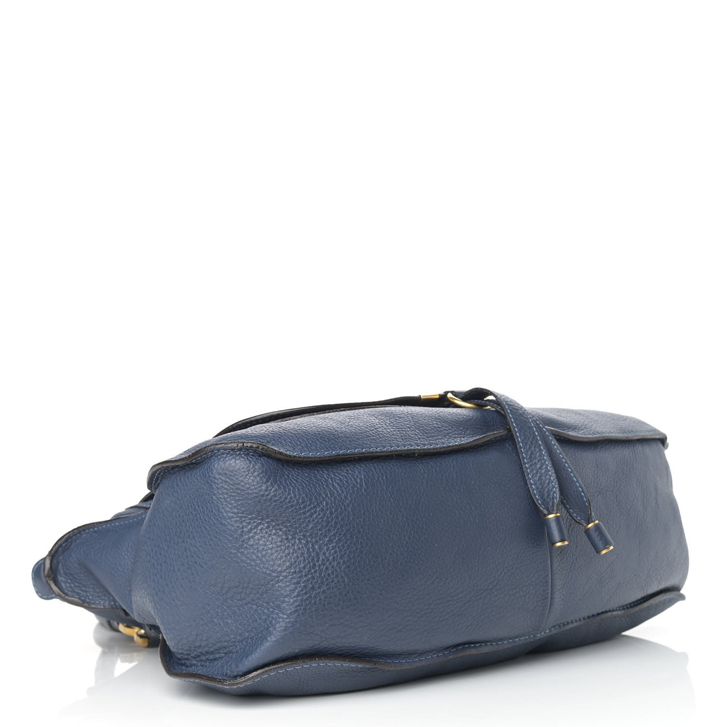 Calfskin Large Marcie Satchel Blue