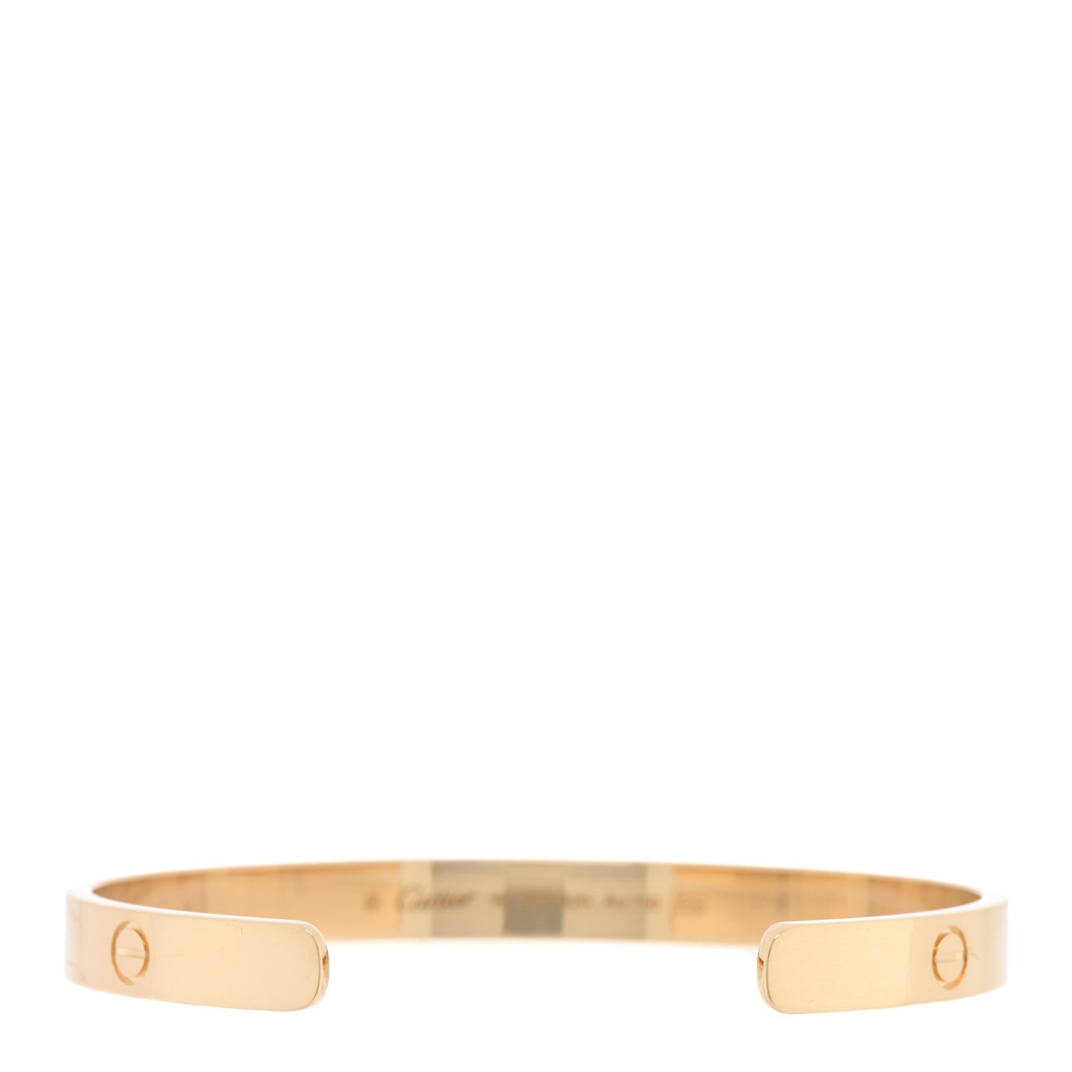Cartier 18K Yellow Gold LOVE Cuff Bracelet 19 2 of 4