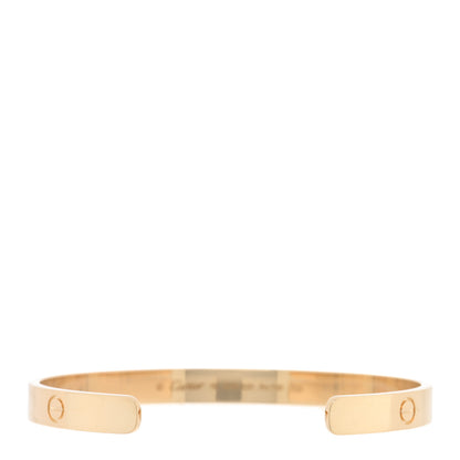Cartier 18K Yellow Gold LOVE Cuff Bracelet 19 2 of 4