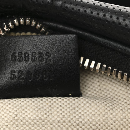 Gucci Calfskin GG Tennis Embossed Belt Bag Black 7 of 10